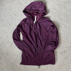Lululemon Athletica Dance Studio Purple Hooded Jacket- Size 12